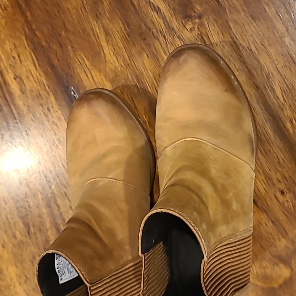 Sorel Lea Wedge Joan of Arctic Chelsea Wedge Camel Brown 8 waterproof - Picture 2 of 9